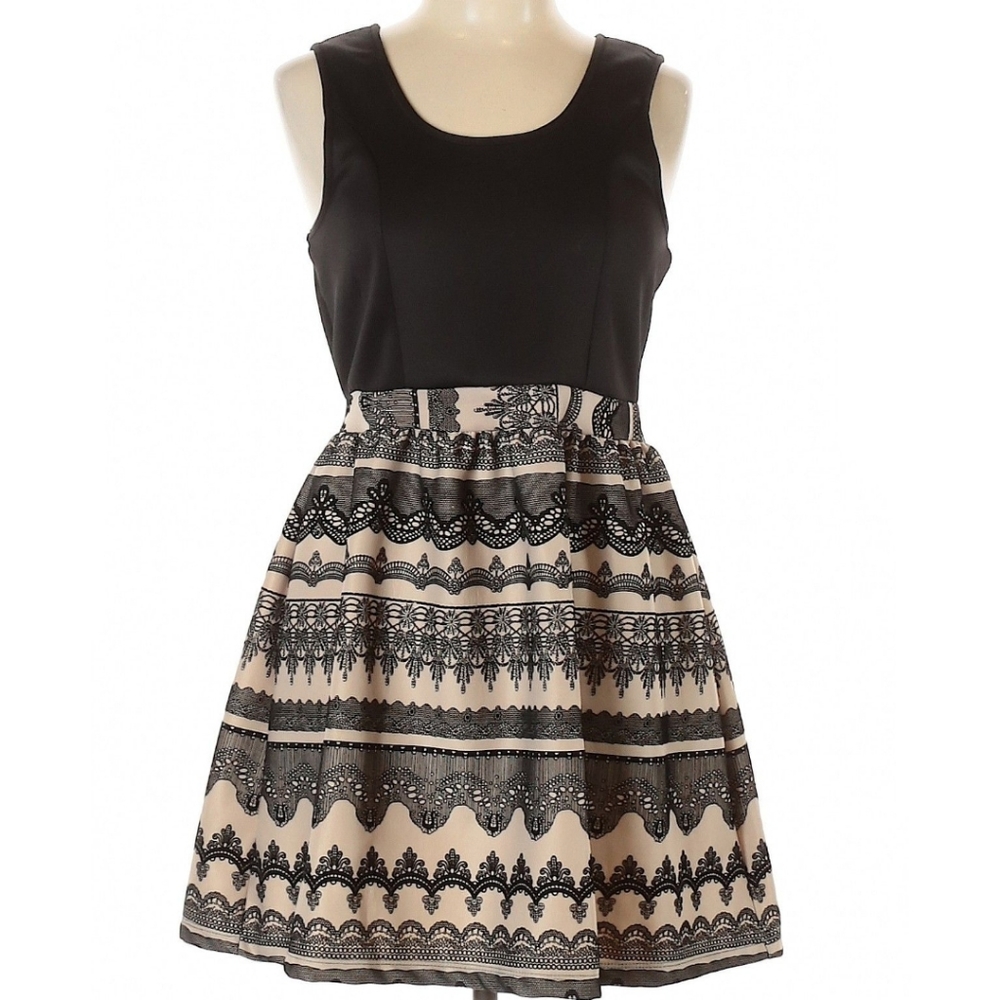 Rue 21 Black/cream Dress